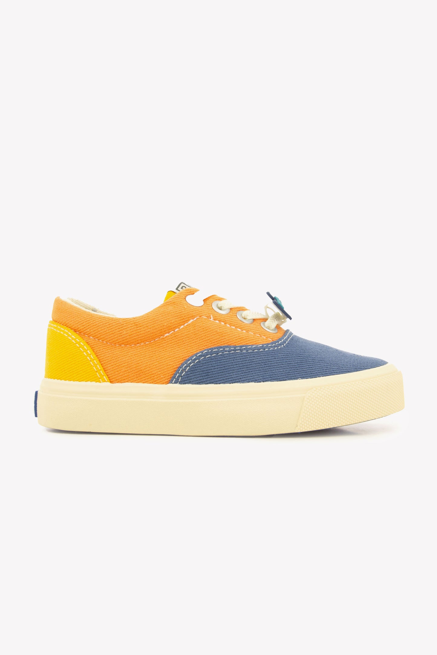 Baskets - Skate Elast orange blanchi