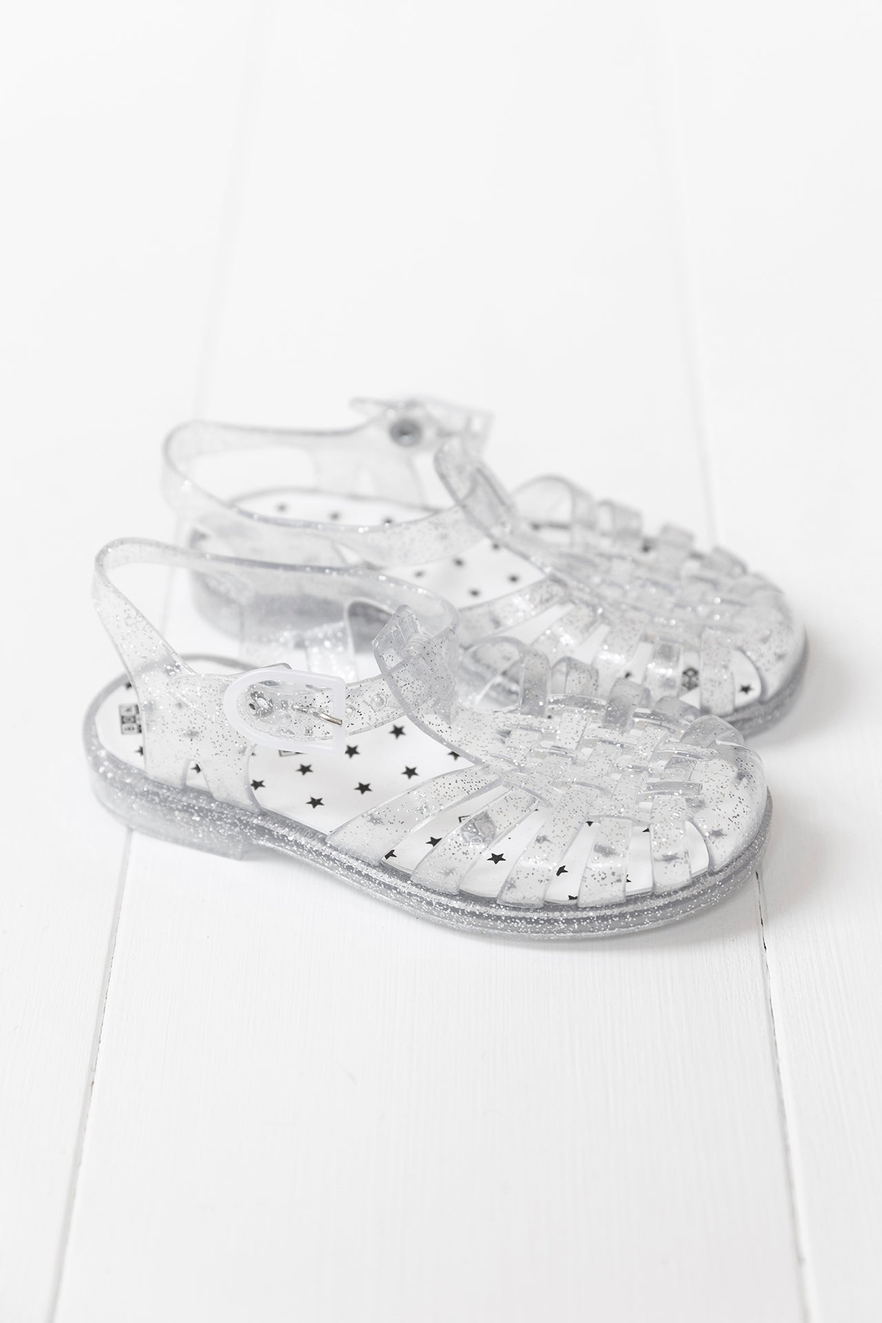 Sandals - Silver silver jellyfish