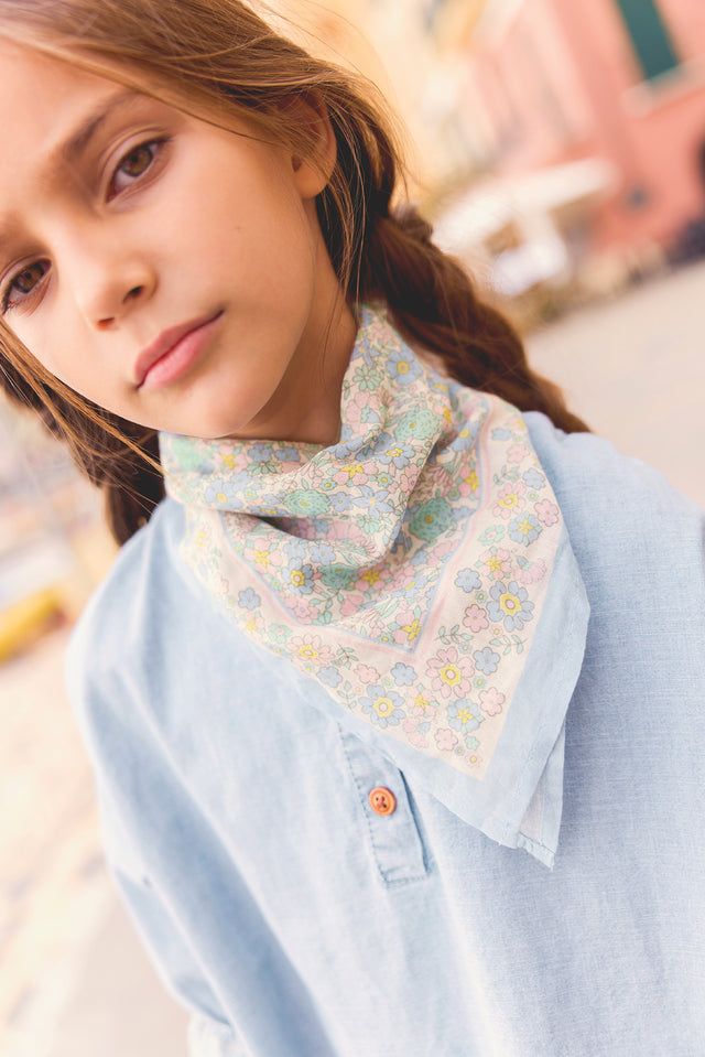 Foulard - Fleur vintage - Image principale