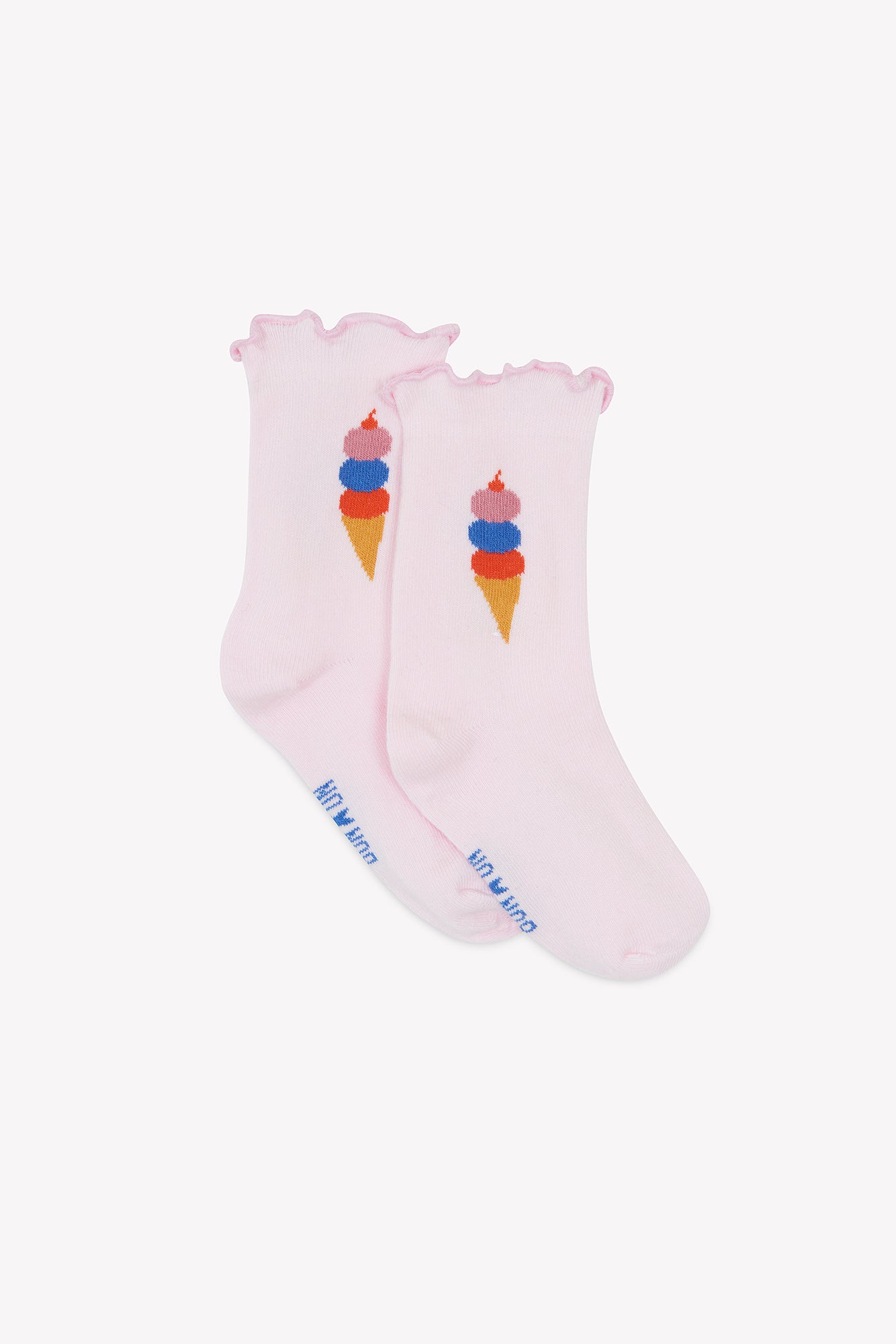 Socks -  Pink gelato Illustration ice