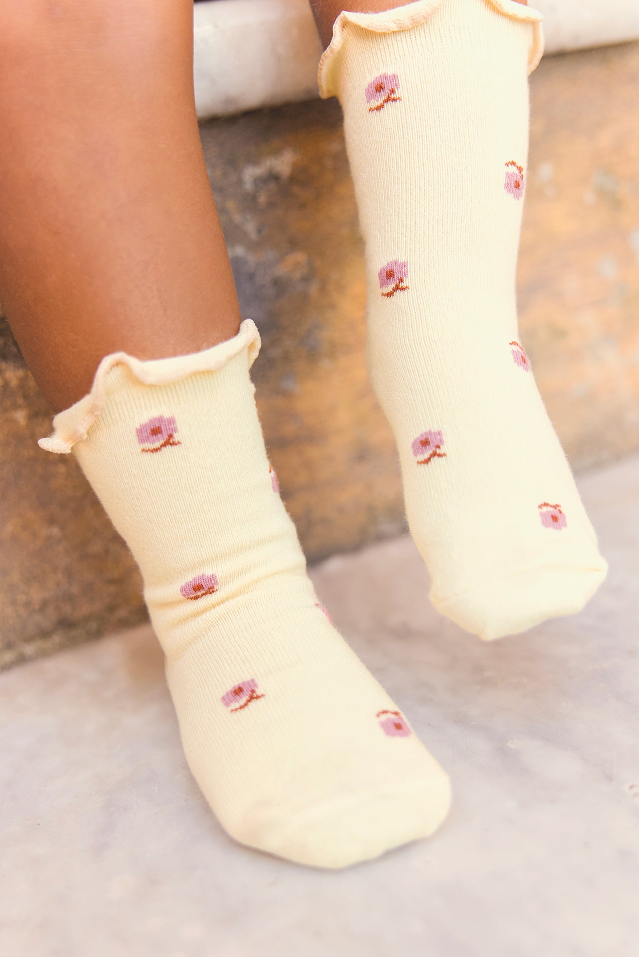 Socks - Ecru  bonton