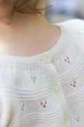 Jumpsuit - Baby openwork detail wool and cotton