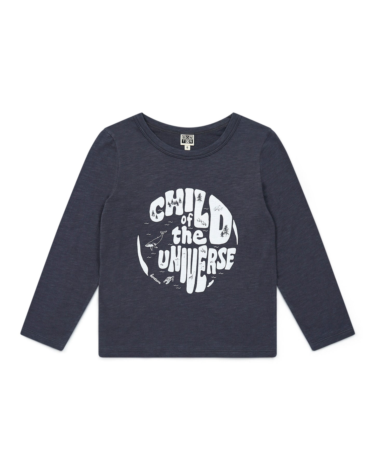 T-shirt - manche longue garçon 100% coton bio Child of the Universe