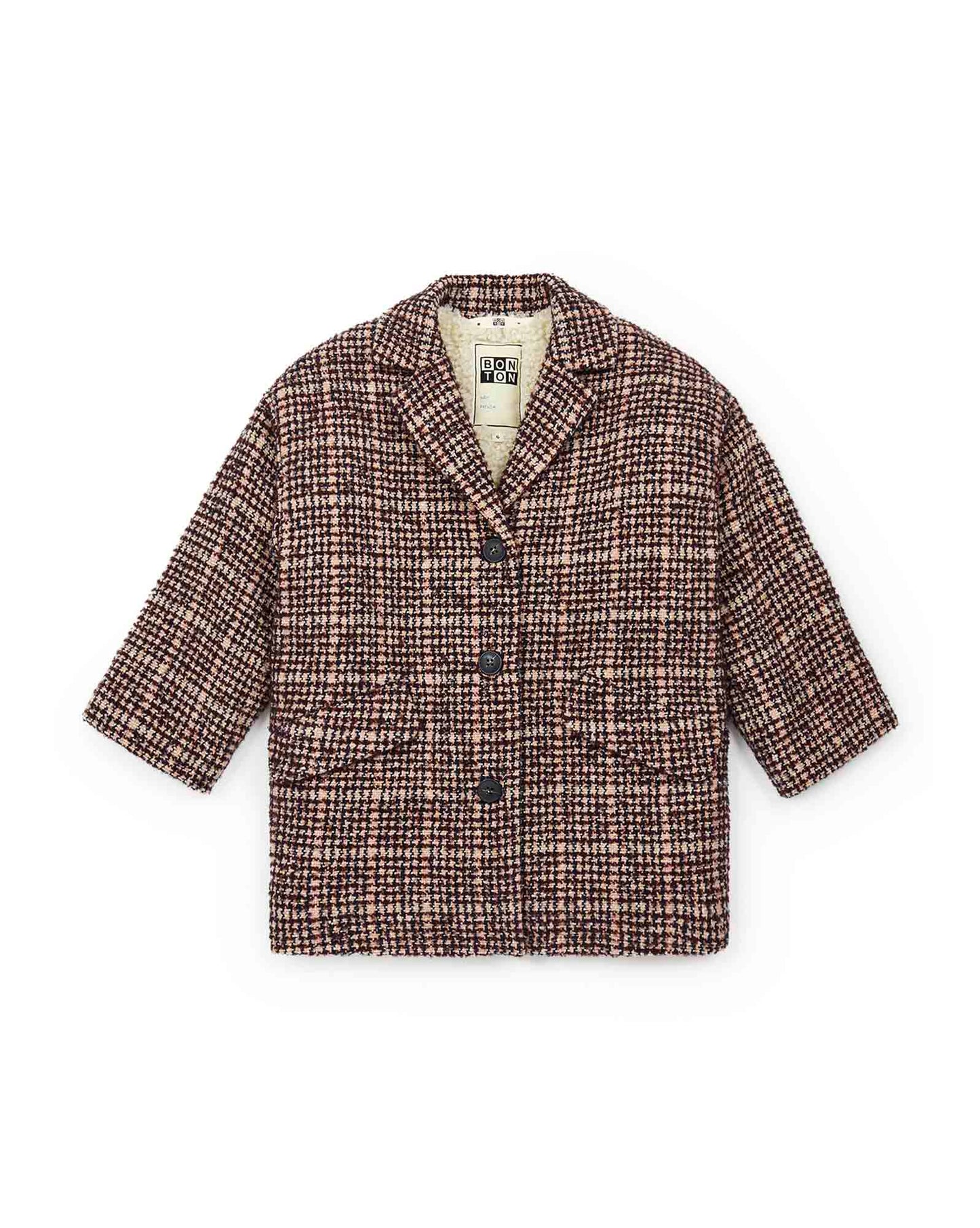 Coat - Girl Tweed Wool mixed