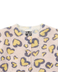 Cardigan - Baby Printed Heart Leopard