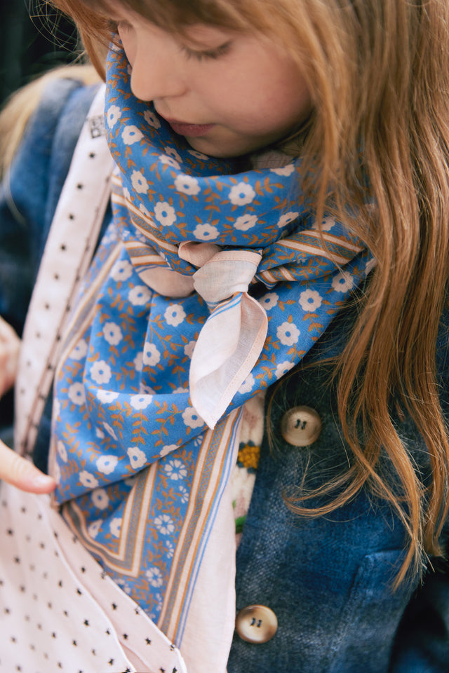 Scarf - foulfleur Blue 50cm - Image principale