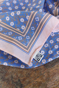 Foulard - Foulfleur Bleu 50cm