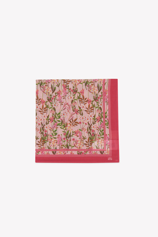 Foulard - Fleur rose clair 50cm - Image alternative