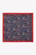 Foulard - Fleuri bleu 50cm