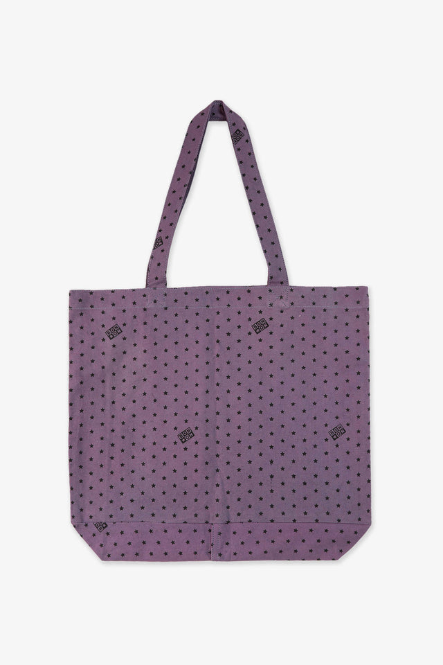 Cabas - Beth Violet Printed Cotton Canvas - Image principale