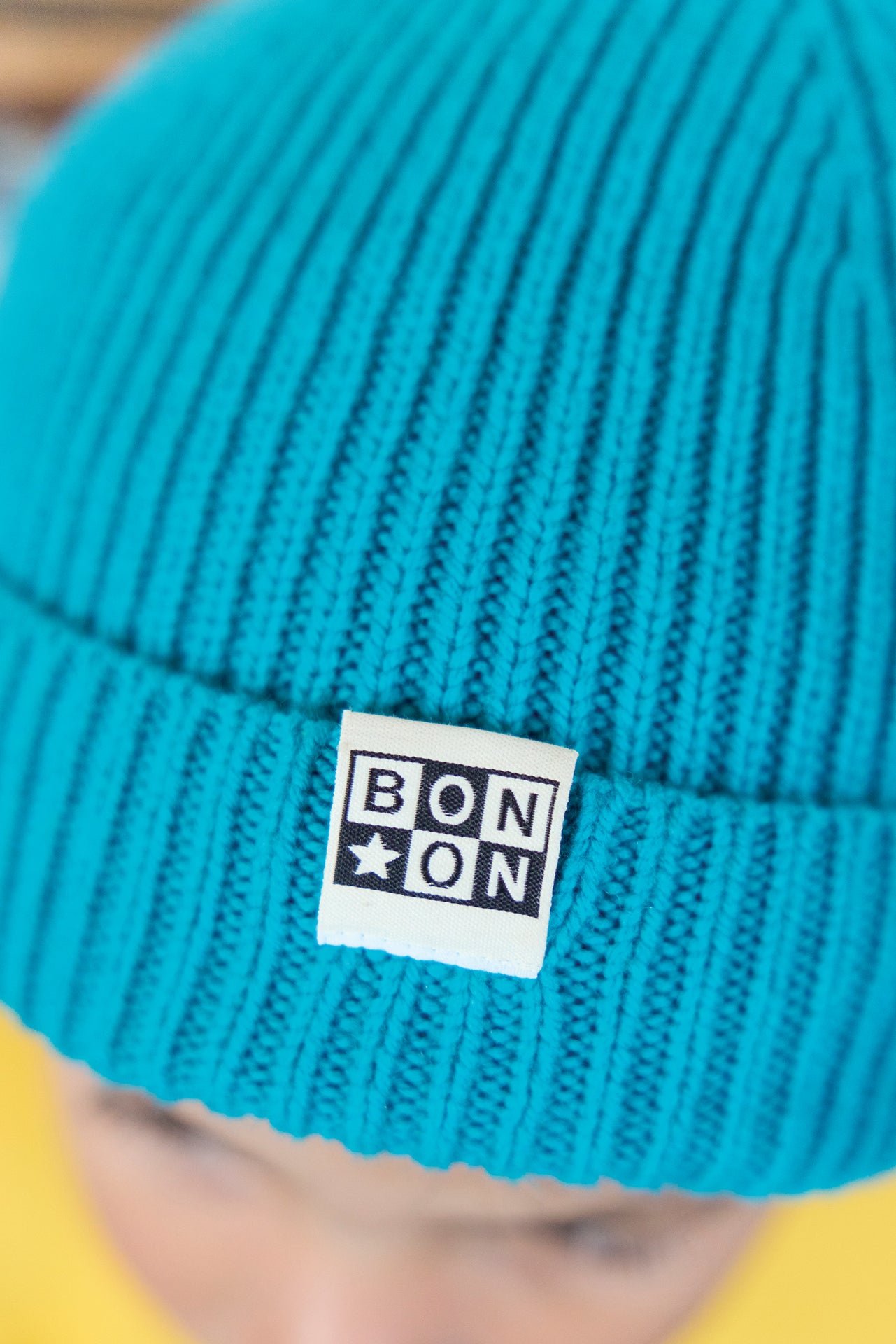 Beanie - Blue knitted