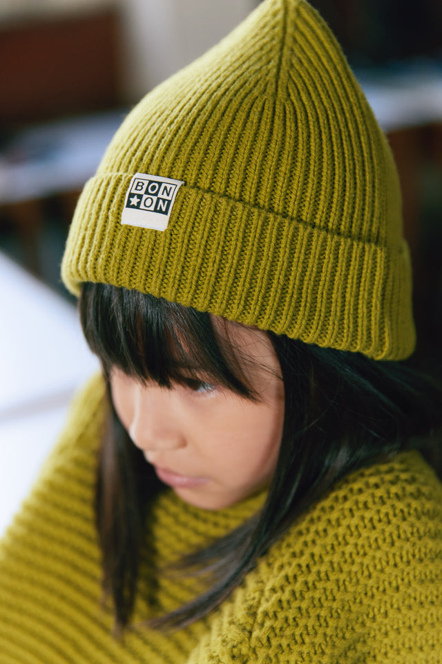 Beanie - Green knitted - Image principale