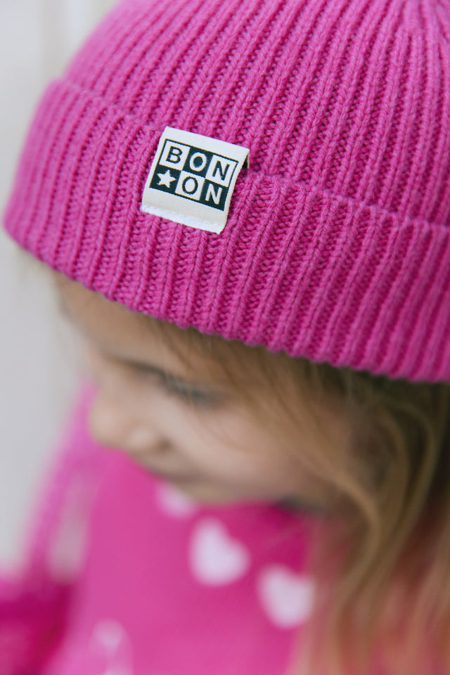 Beanie - Pink knitted - Image principale