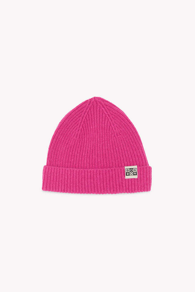 Beanie - Pink knitted - Image alternative