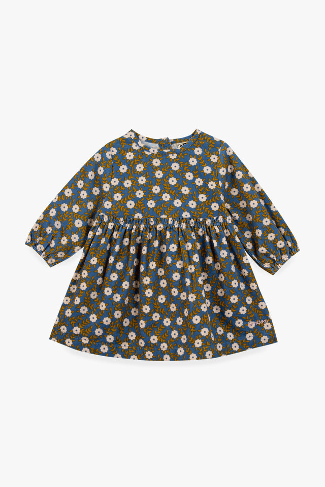 Dress - Flower -printed blue dada - Image principale