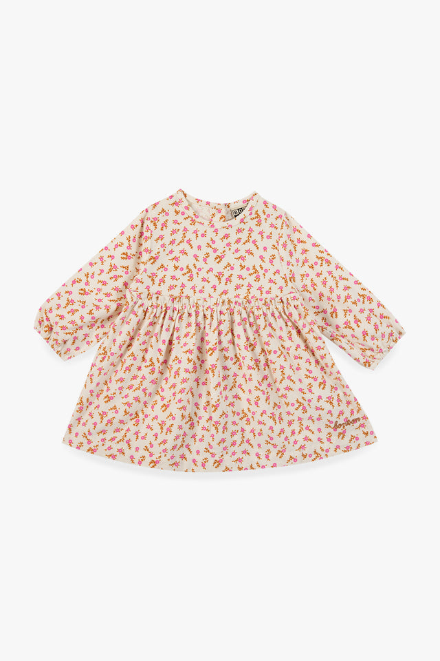 Robe - Dada rose imprimé foulfleur - Image principale