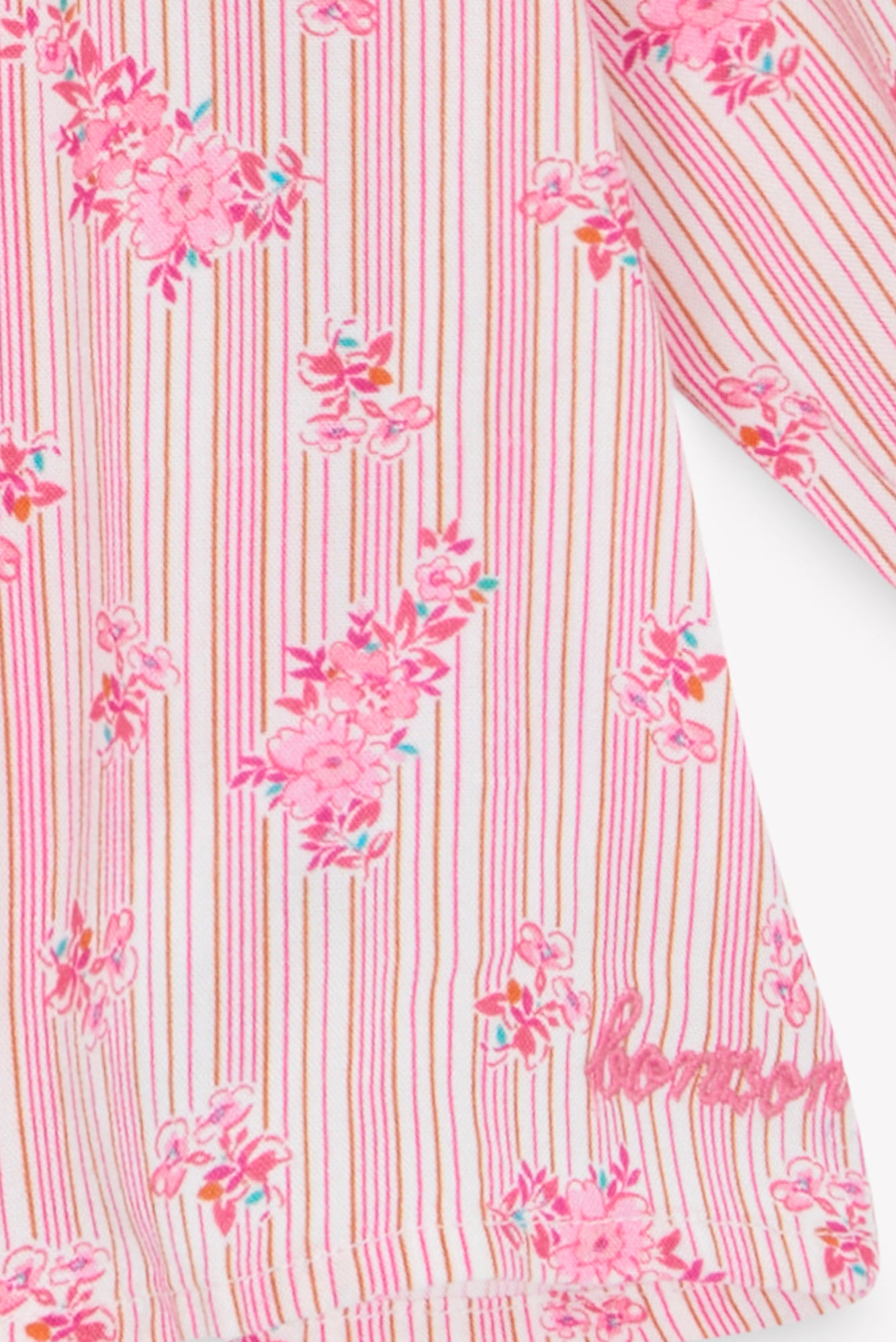 Blouse - Reina Light Rose Striped Fleuri