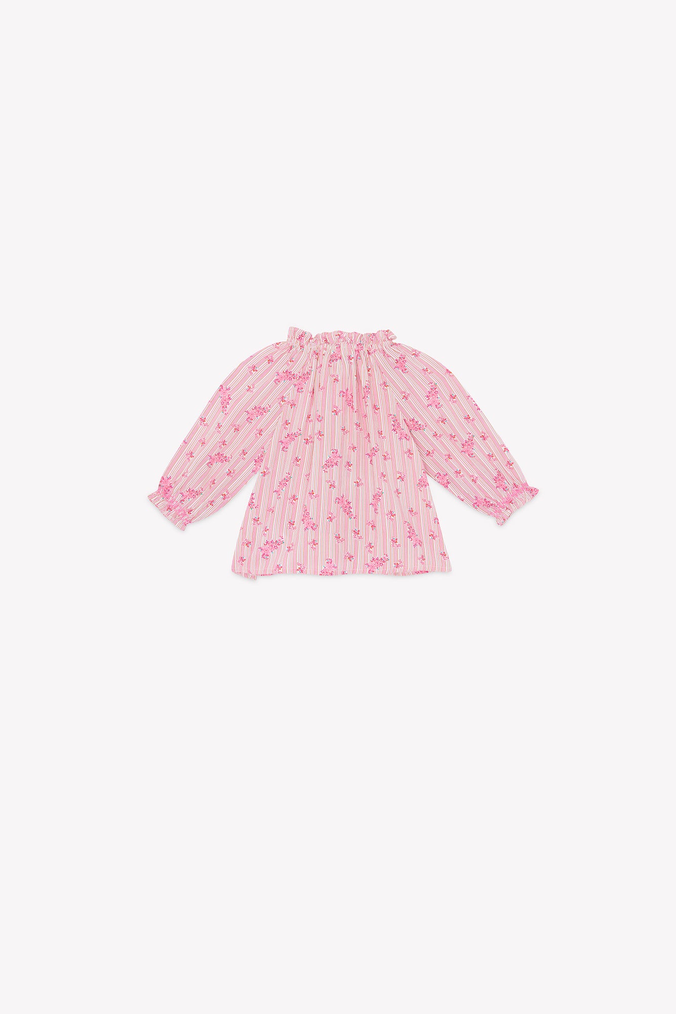 Blouse - Reina Light Rose Striped Fleuri