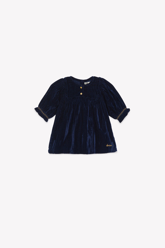 Robe - Douceur navy bonton - Image principale