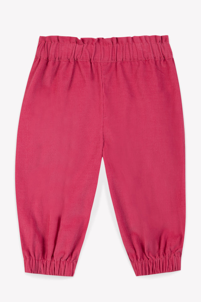 Pantalon - Biscotte en velours rose - Image principale