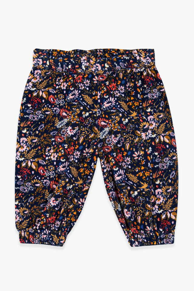 Trousers - Biscotte in "October Flower" printed velvet - Image principale