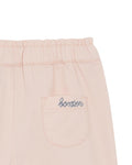 Trousers - Pink Biscotte Baby In twill 100% cotton scratched