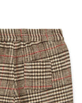 Trousers - Gino Brown Baby in checkered cotton