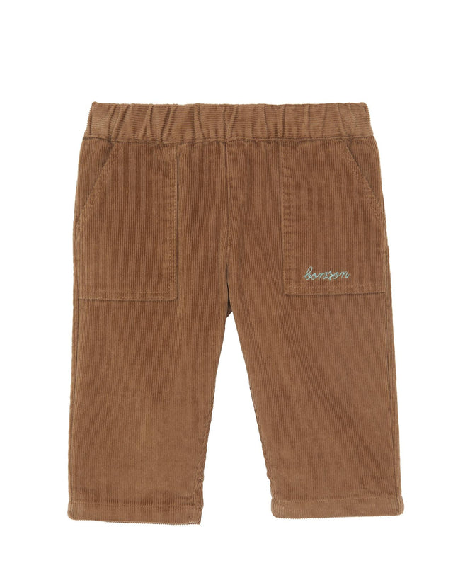 Pantalon - Darius marron Bébé en velours cotelé stretch - Image principale