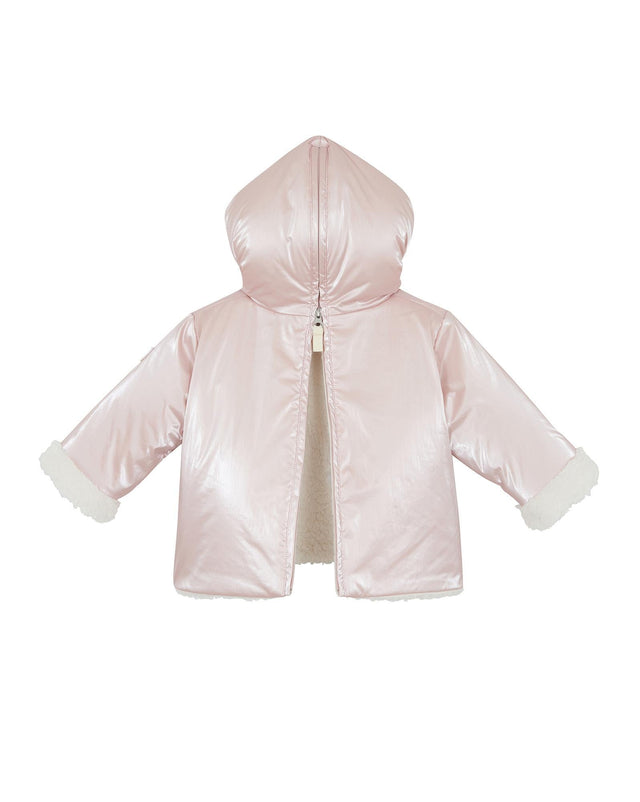 Manteau - Camion rose bébé en nylon irisé - Image alternative