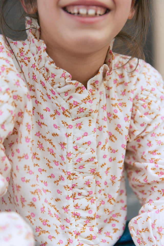 Blouse - Dory imprimé fleuri rose - Image alternative