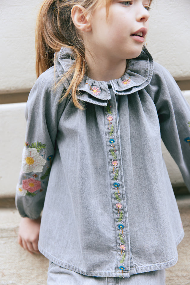 Blouse - Chambray blush Grey - Image principale