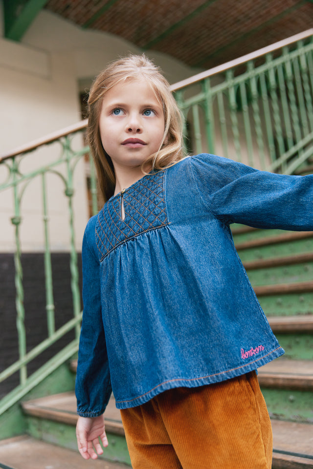 Blouse - Matelass blue chambray - Image principale