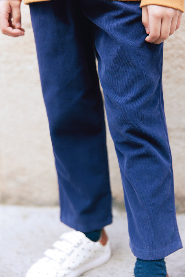 Pantalon - Fracas navy bonton - Image alternative