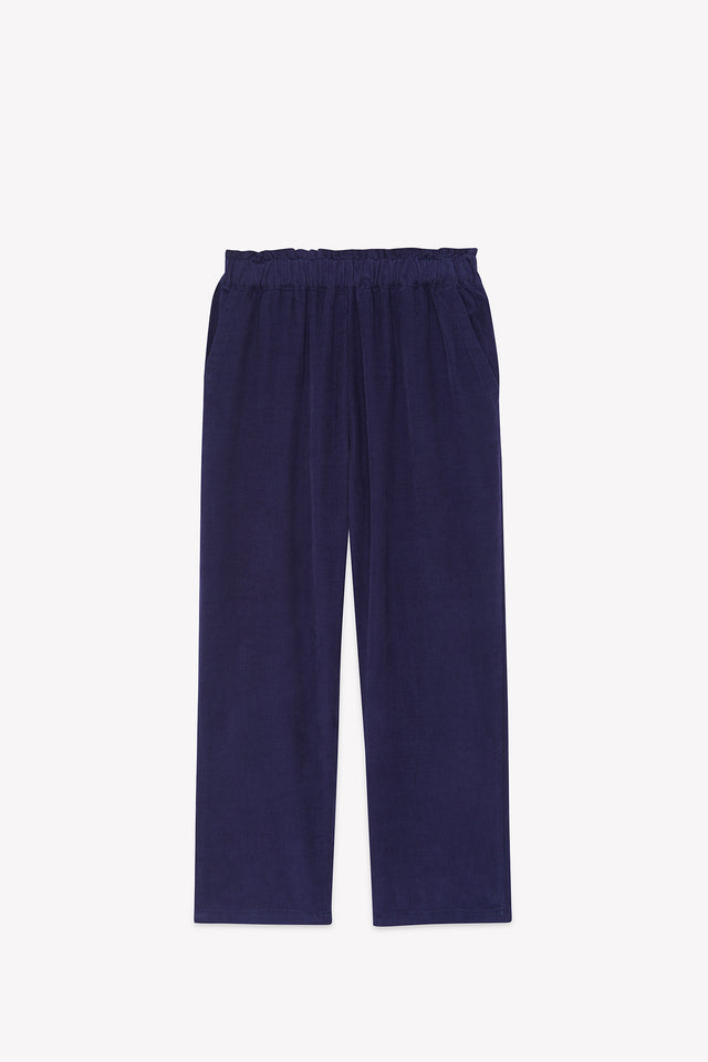 Pantalon - Babylon navy bonton - Image principale