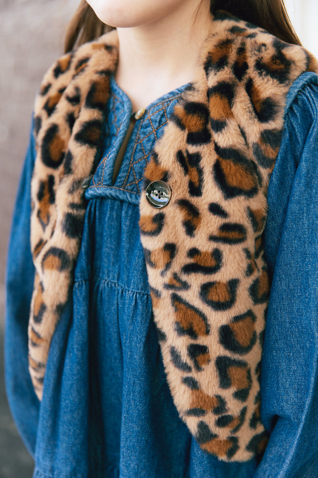 Jacket - Betib Leopard and Silver Without Manche and Water-repellent - Image principale