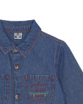 Shirt - Blue paname in denim