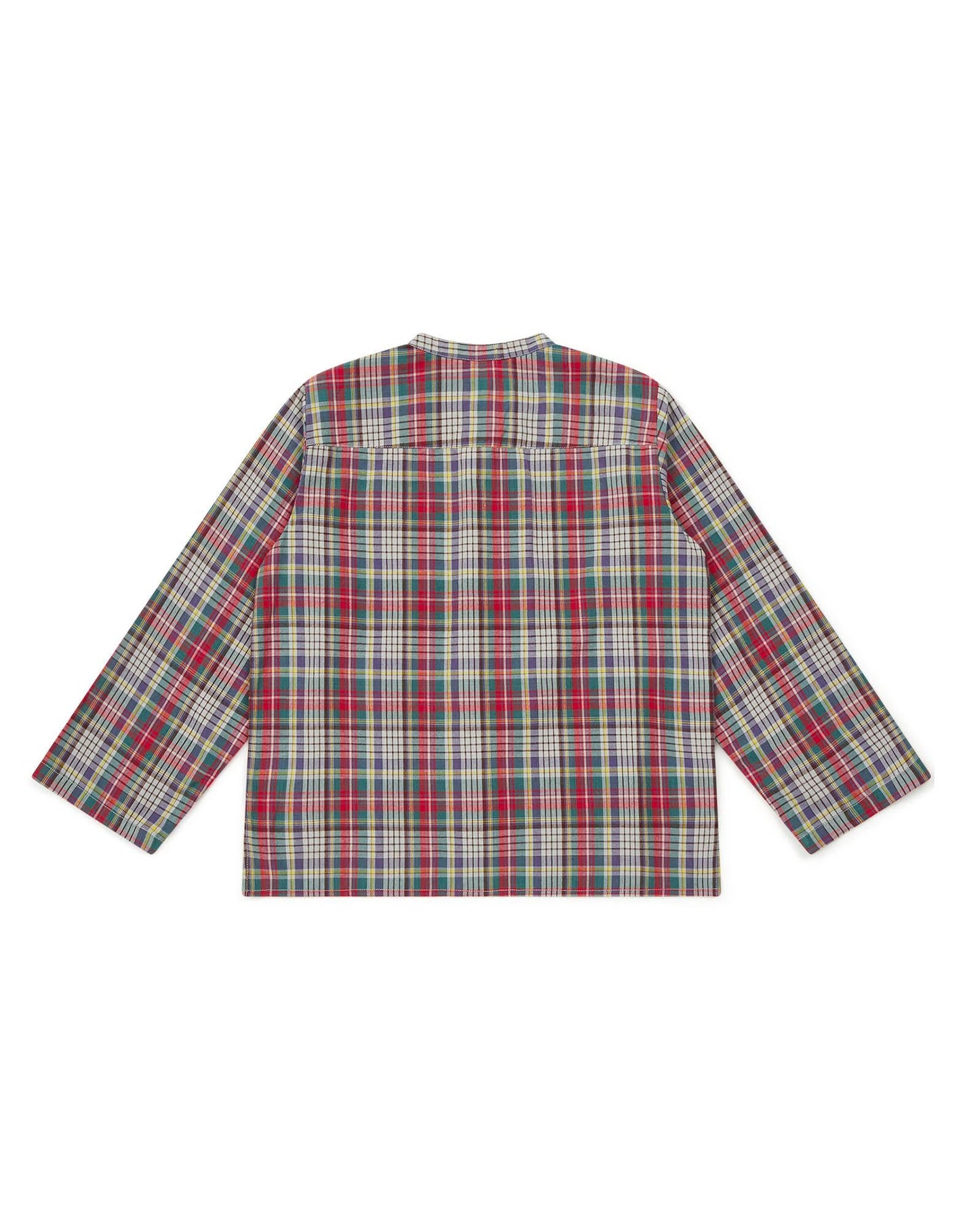 Shirt - Green internet checkered in cotton sail