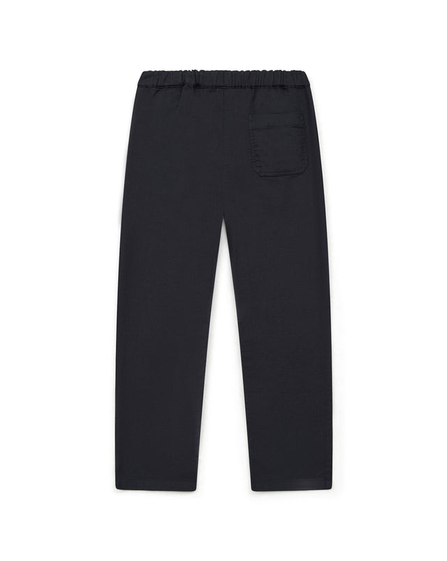 Trousers - Black batcha in 100% cotton - Image alternative