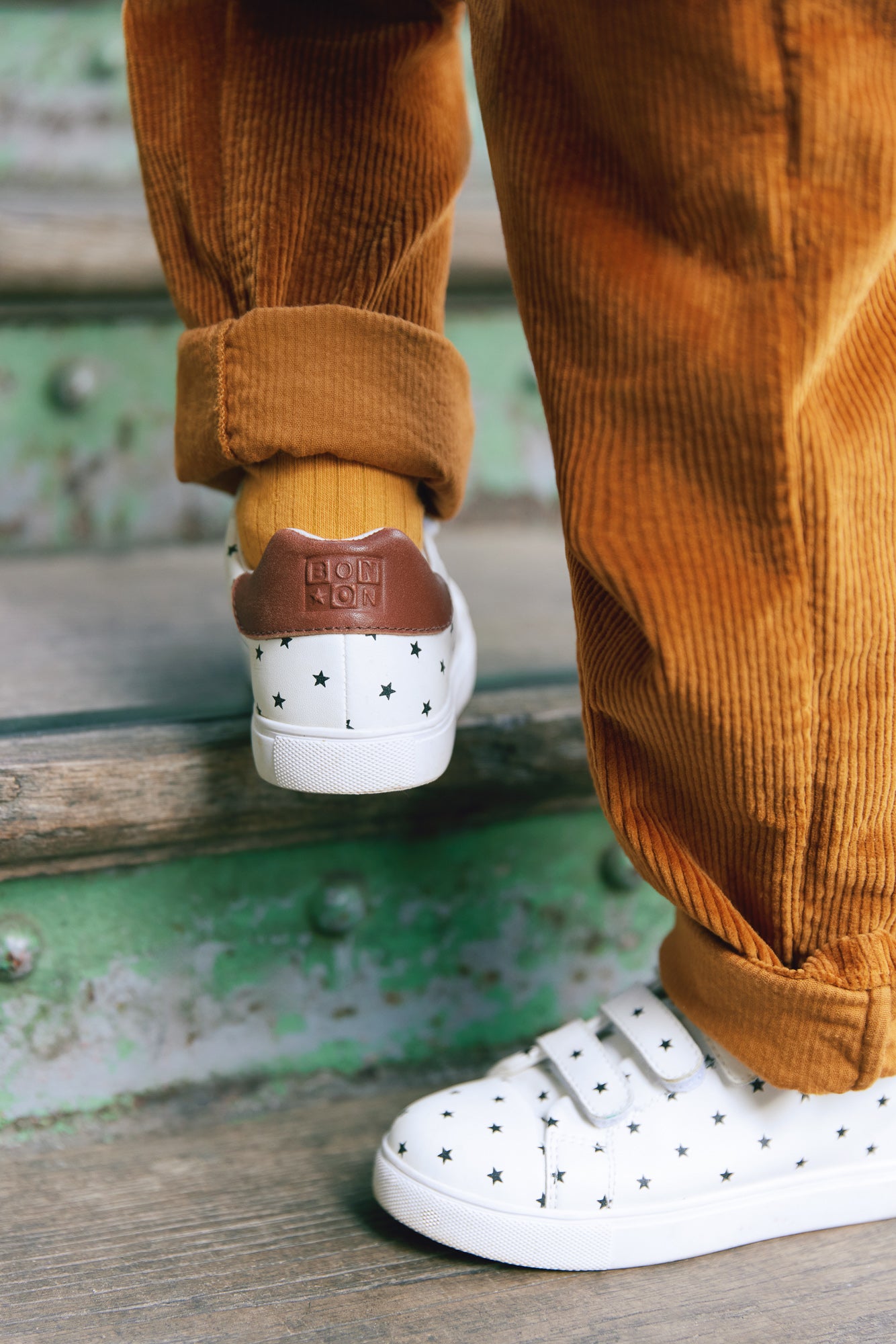 Sneakers - Beige leather