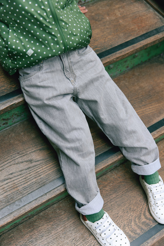 Pantalon - Daddy chambray gris - Image principale