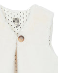 Gilet sans manche - Beti beige en fausse fourrure