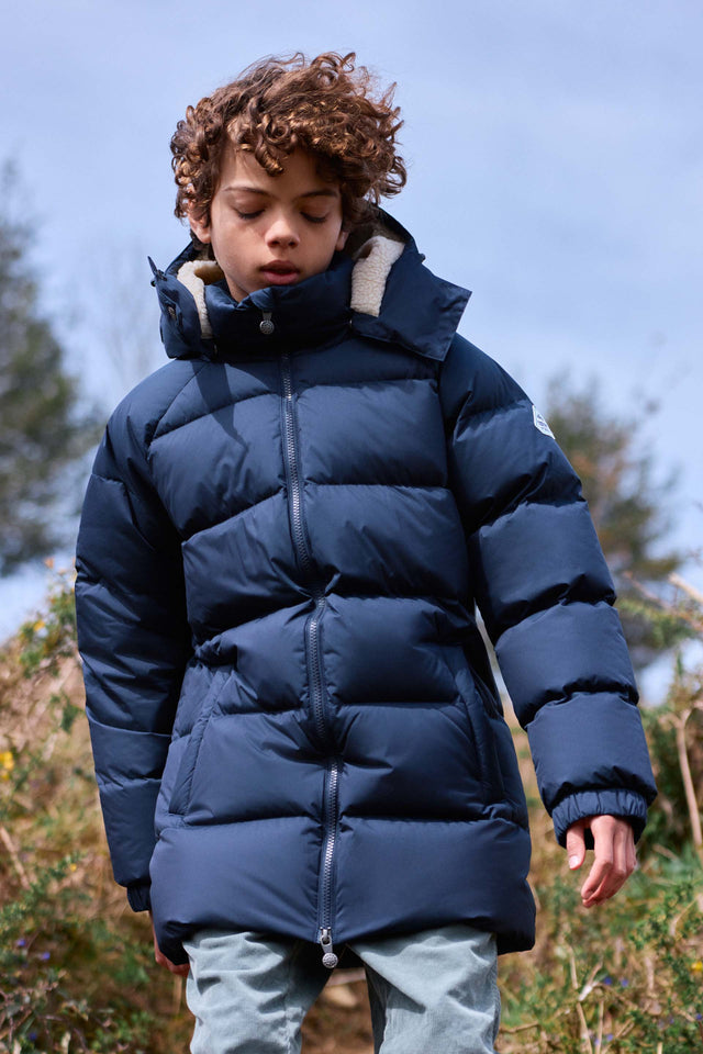 Down jacket - Husky Blue Navy Bonton x Pyrenex - Image principale