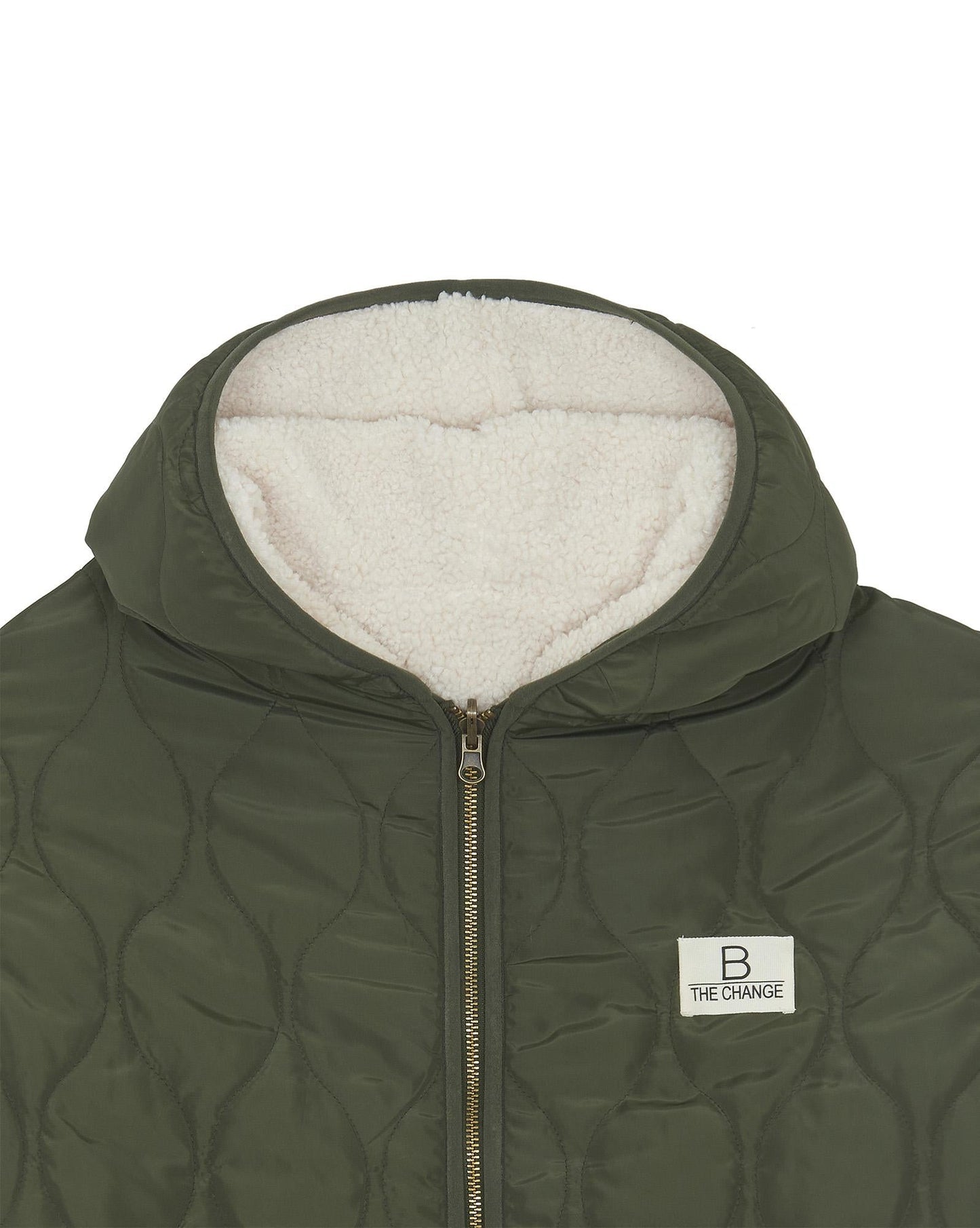 Parka - Green sailor B The Change Bi Reversible Material