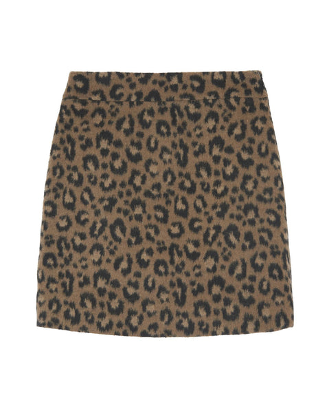 Cheetah print outlet skirt jean