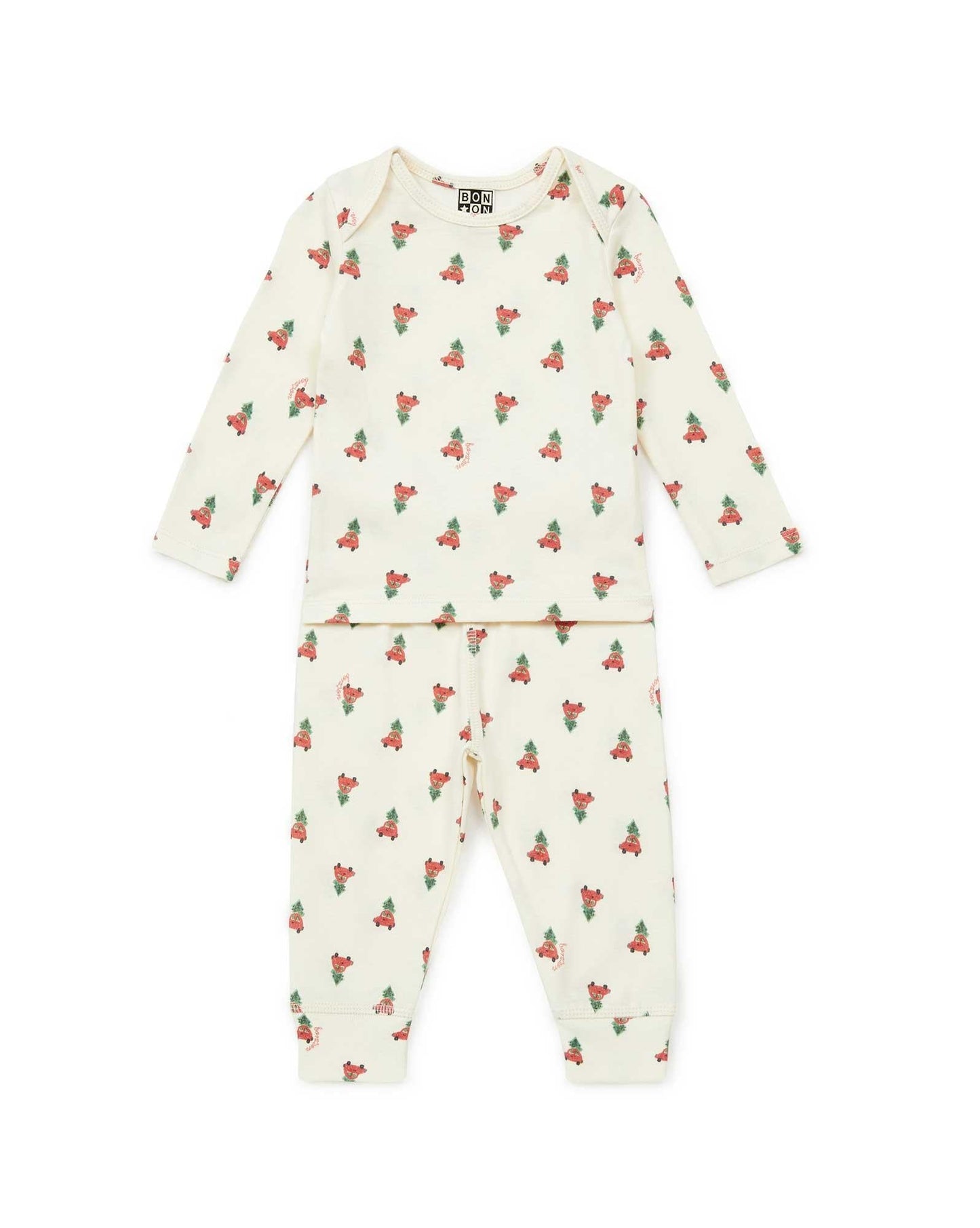 Outfit - 2 red rooms Baby biological cotton