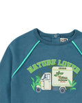 T-shirt - Long sleeves Blue Nature