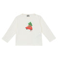 T -shirt - Santa Beige Baby with long sleeves in organic cotton