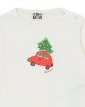 T -shirt - Santa Beige Baby with long sleeves in organic cotton