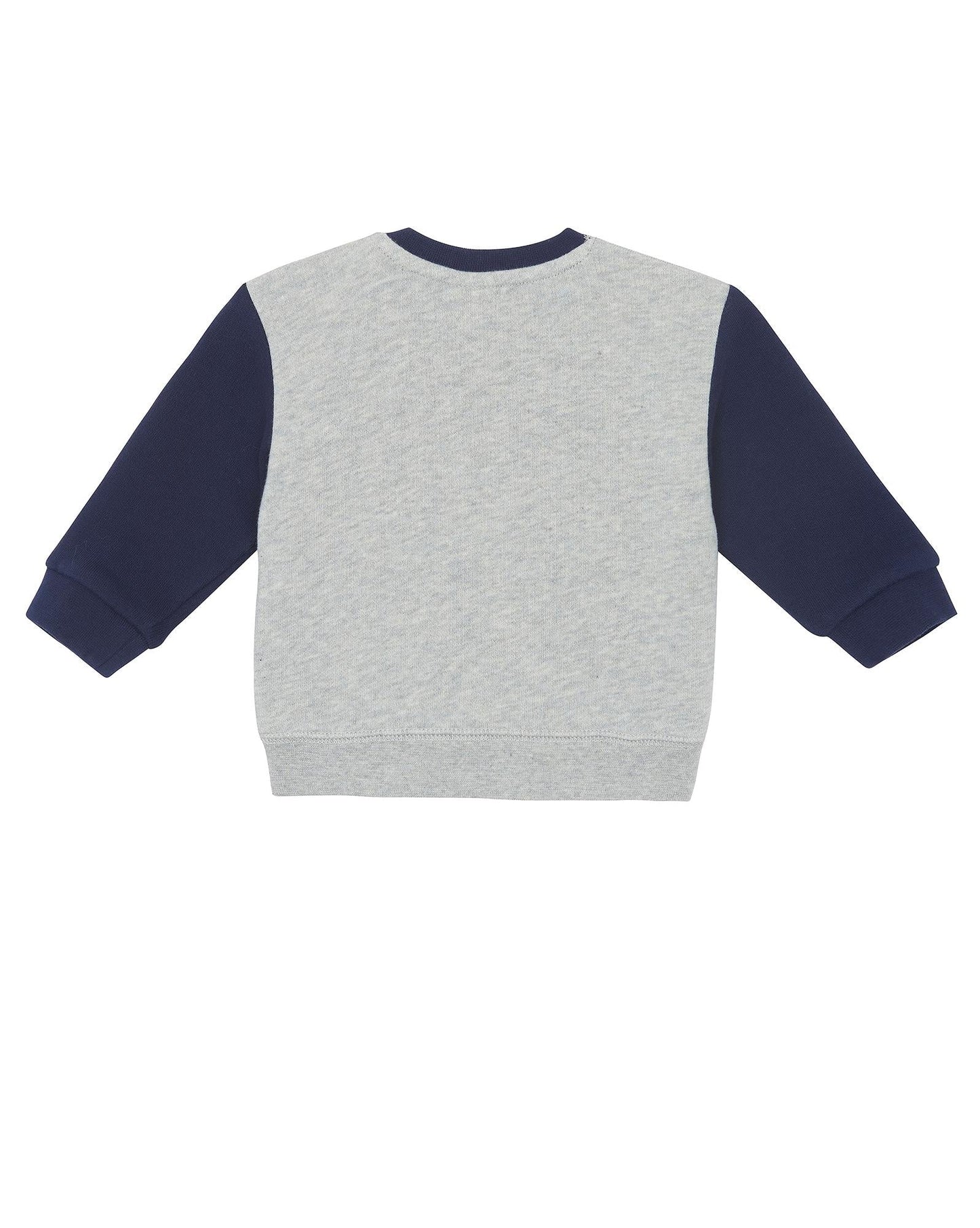 Sweatshirt - Gray School Baby In 100% organic cotton