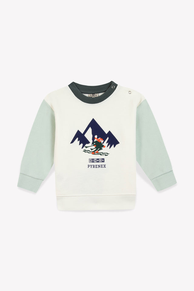 Sweatshirt - Smily Blue Clear Bonton x Pyrenex - Image principale